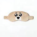 Beige dog character BOYNEXTDOOR plush eye mask on a white background