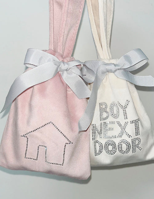 BOYNEXTDOOR rhinestone velvet pouch product image 2