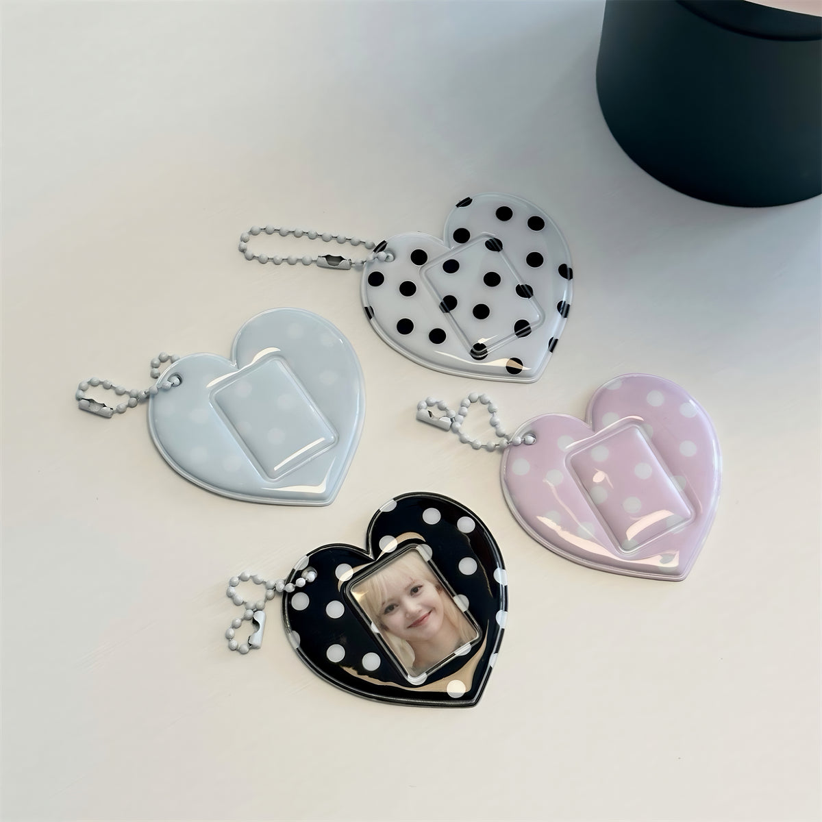 Heart photo keychain frame product image 2